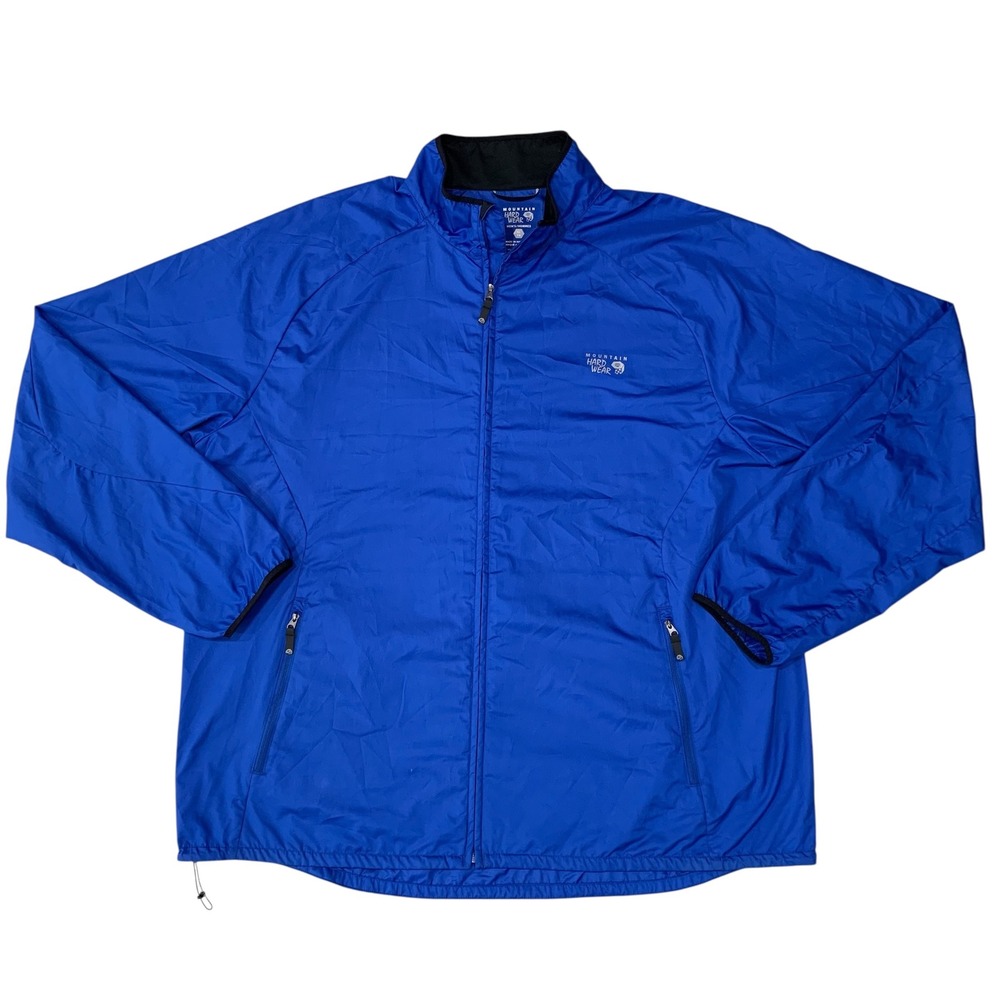 Mountain Hardwear Apparition Jacket Men's XL Azul Blue Windbreaker DWR Shell